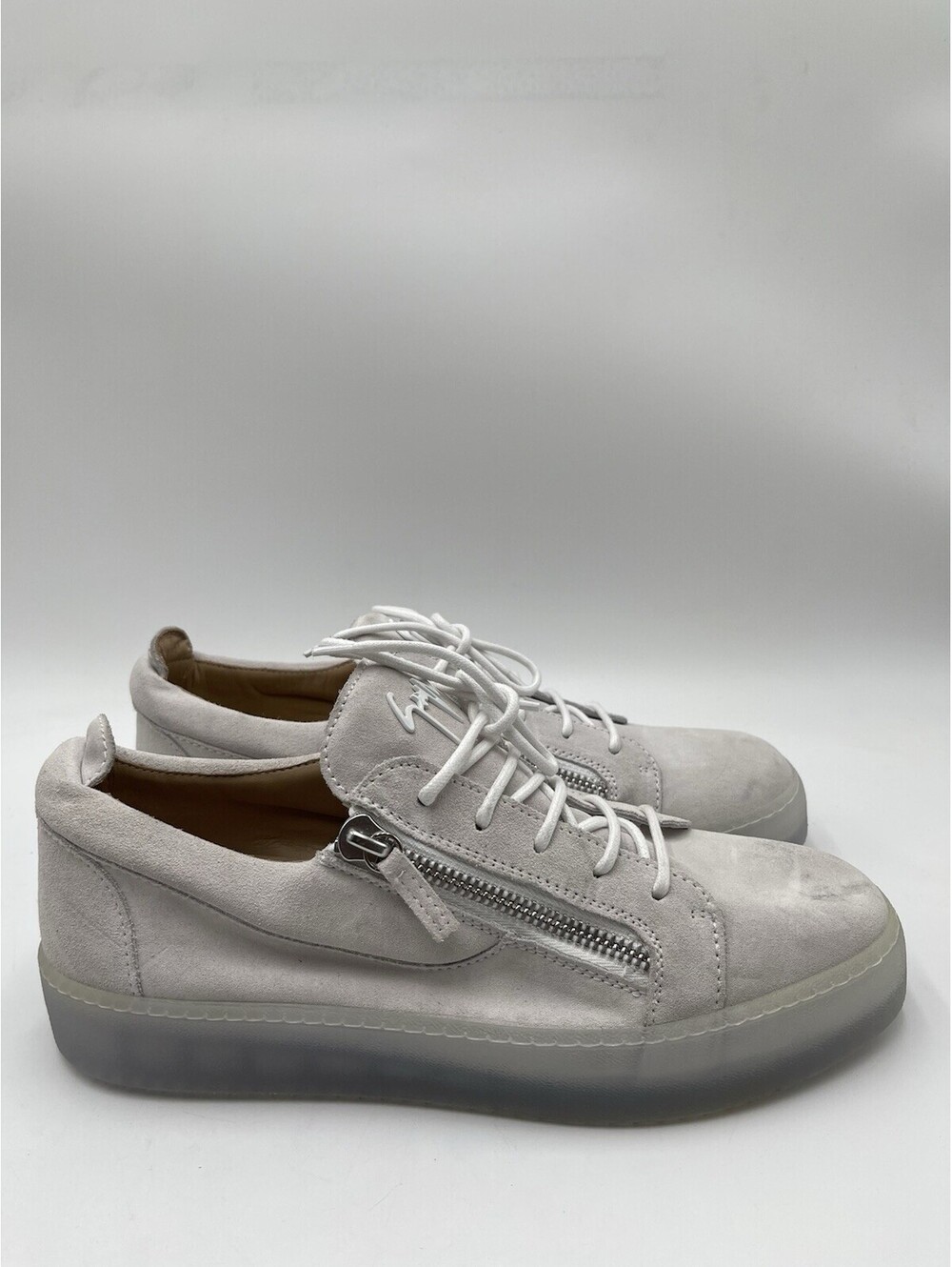 Men’s Giuseppe Zanotti Frankie low-top sneakers White leather Size 44
